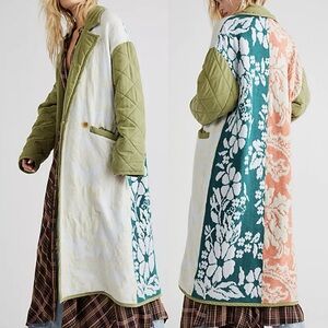 We the Free Home Sweet Home Quilted Sweater Knit Duster Jacket